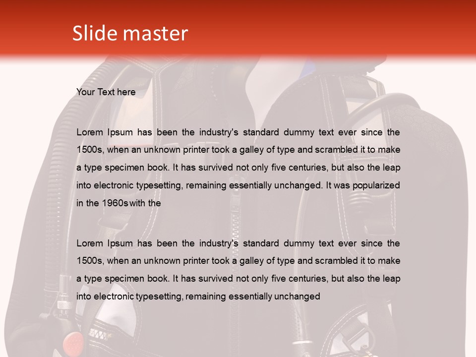 Isolated Model Extreme PowerPoint Template