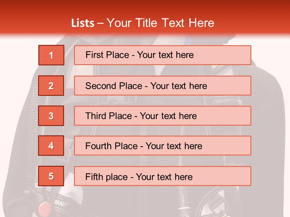 Isolated Model Extreme PowerPoint Template