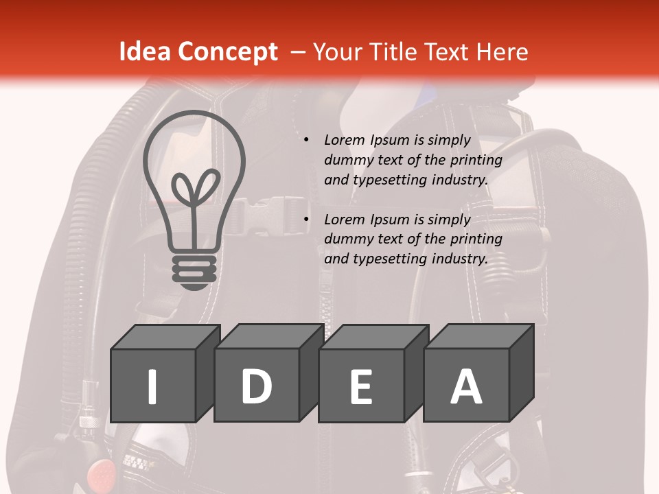 Isolated Model Extreme PowerPoint Template