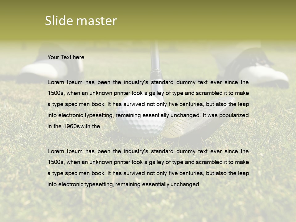 Freedom Green Blue PowerPoint Template