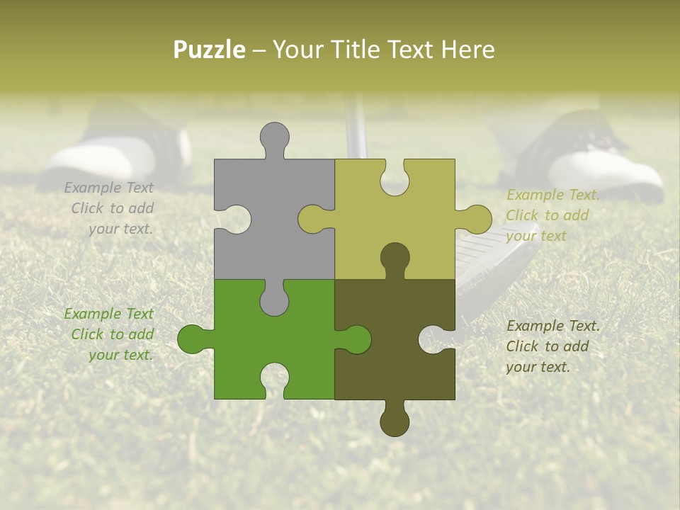 Freedom Green Blue PowerPoint Template