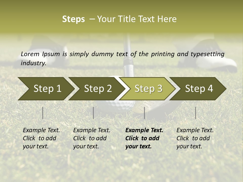 Freedom Green Blue PowerPoint Template
