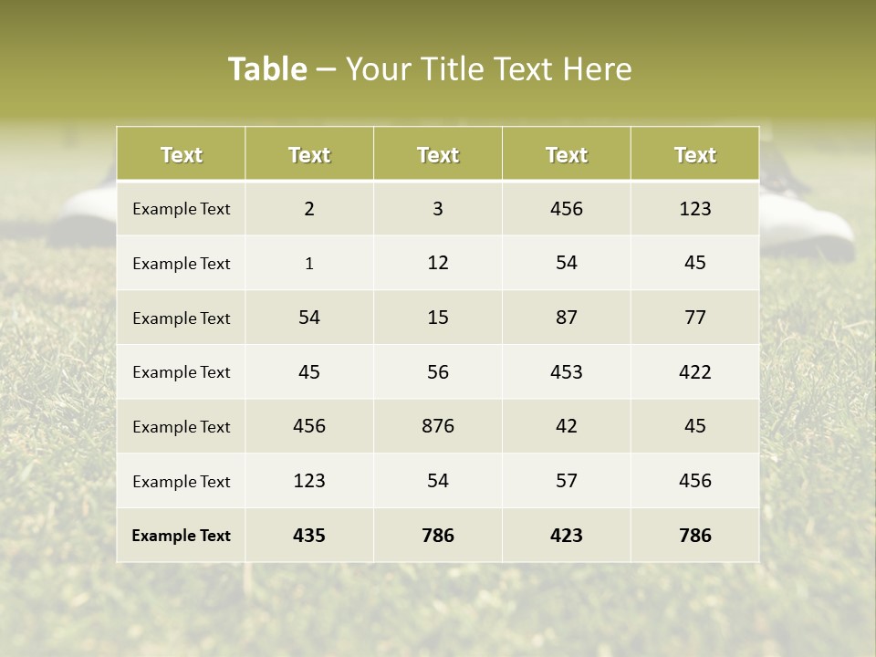 Freedom Green Blue PowerPoint Template