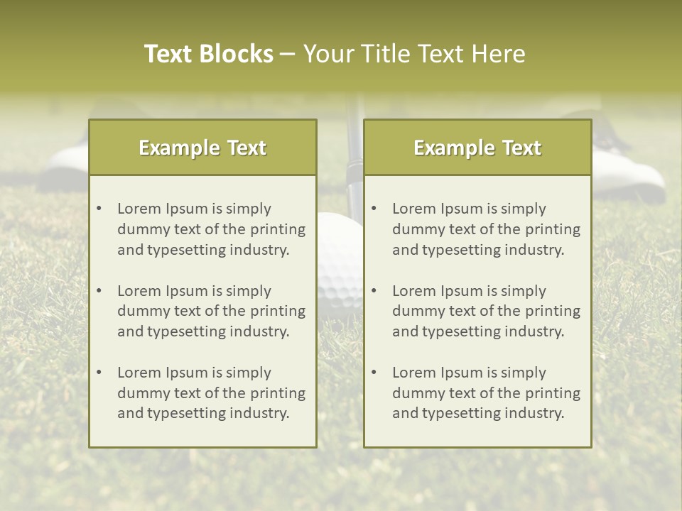 Freedom Green Blue PowerPoint Template
