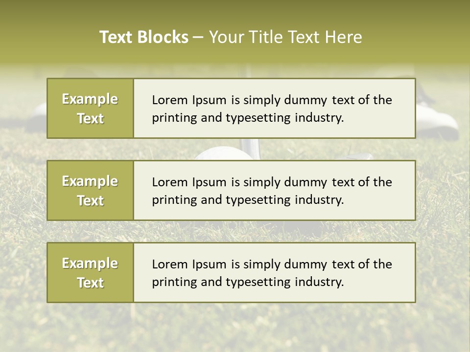 Freedom Green Blue PowerPoint Template