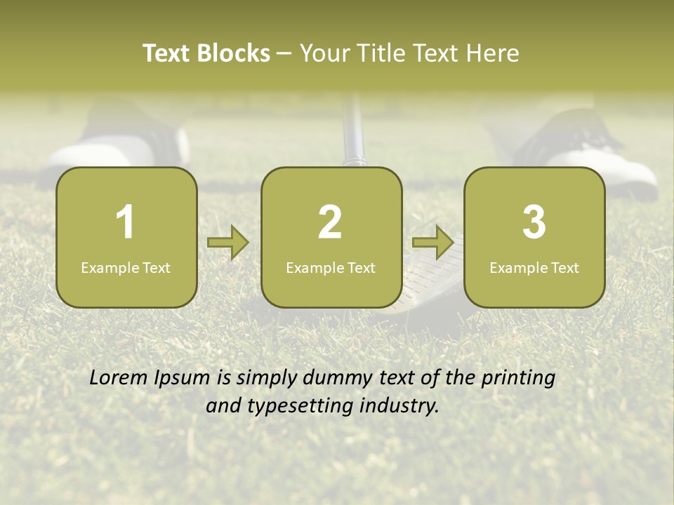 Freedom Green Blue PowerPoint Template