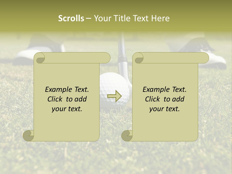 Freedom Green Blue PowerPoint Template