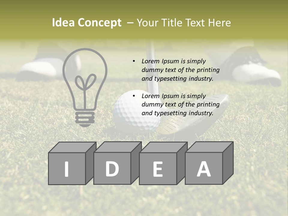 Freedom Green Blue PowerPoint Template