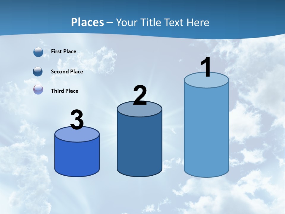 Cloudy Pure High PowerPoint Template