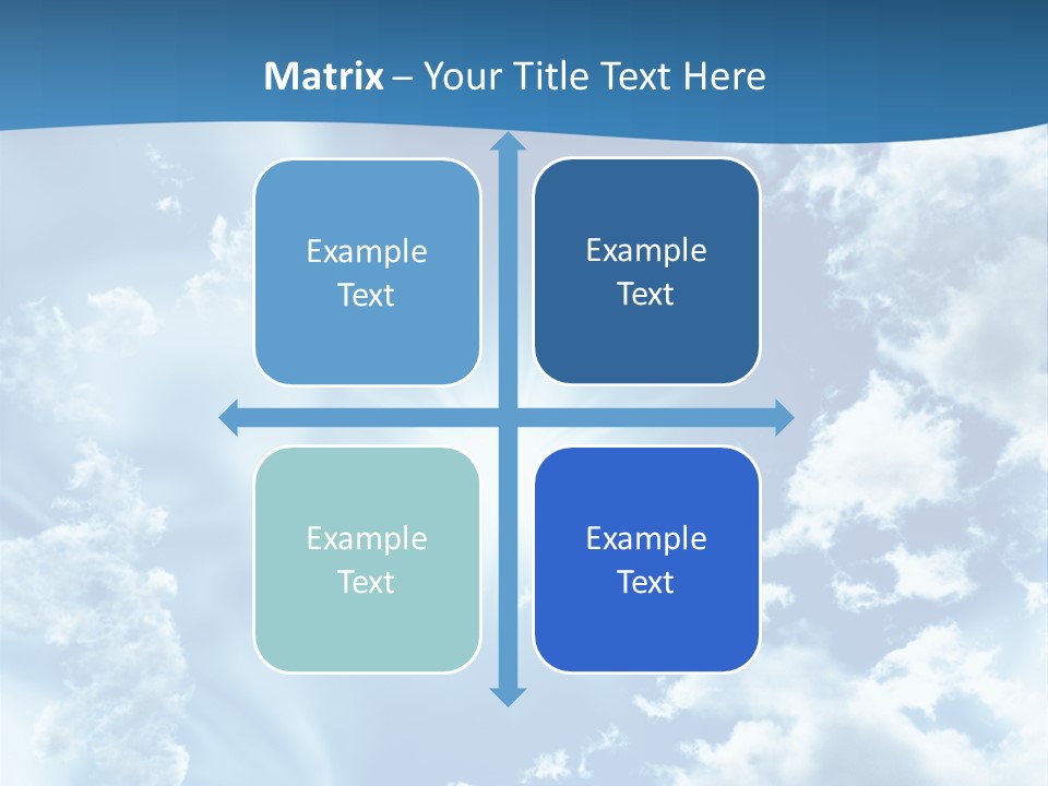 Cloudy Pure High PowerPoint Template