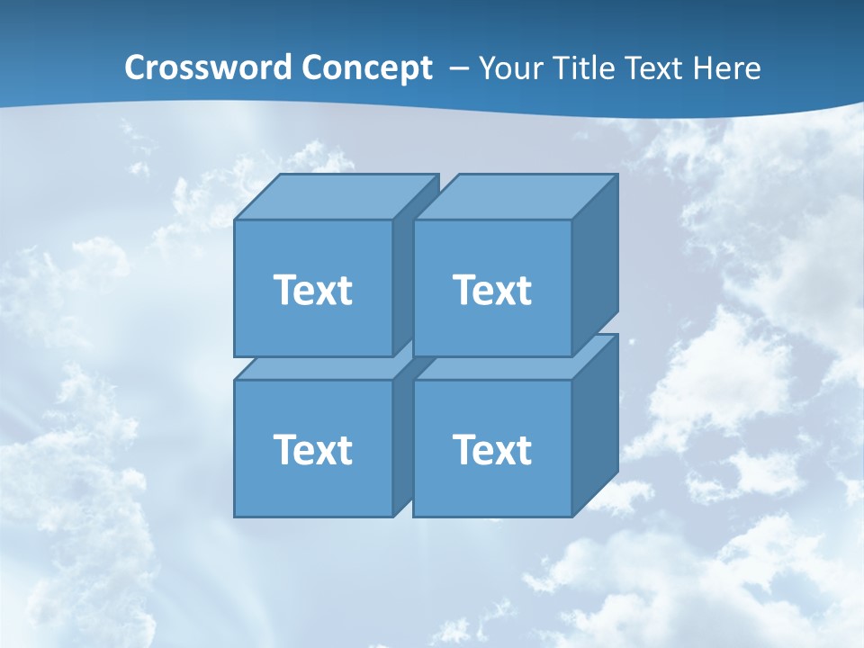 Cloudy Pure High PowerPoint Template