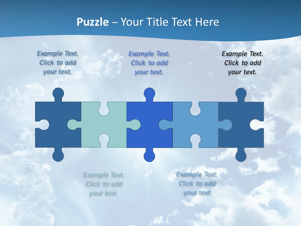 Cloudy Pure High PowerPoint Template