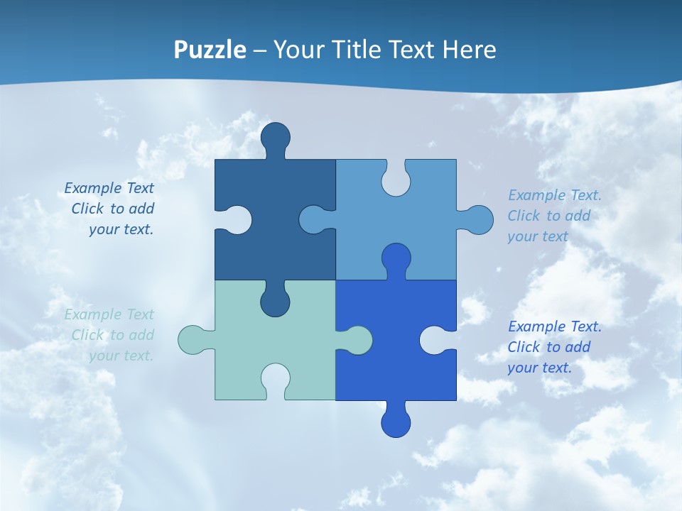 Cloudy Pure High PowerPoint Template