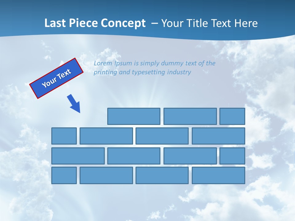 Cloudy Pure High PowerPoint Template