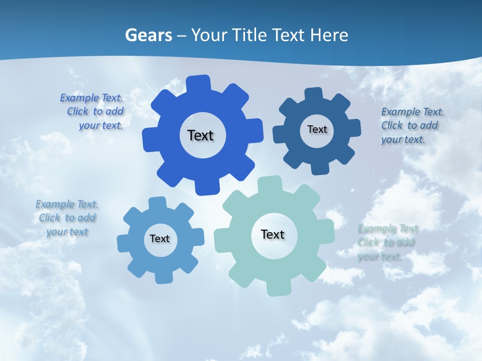 Cloudy Pure High PowerPoint Template