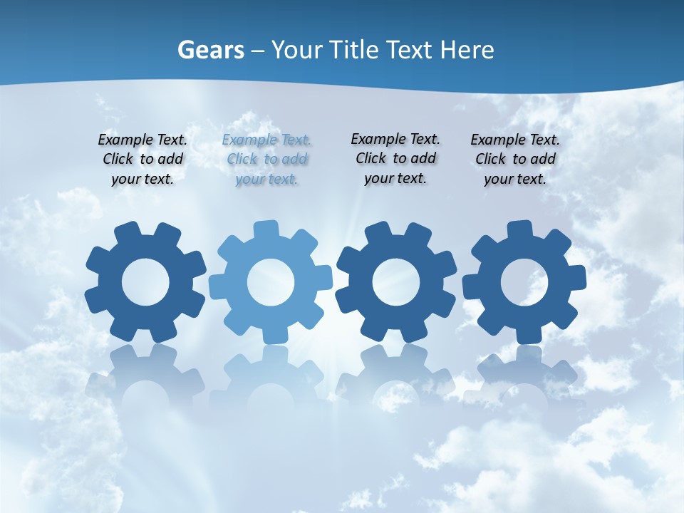 Cloudy Pure High PowerPoint Template