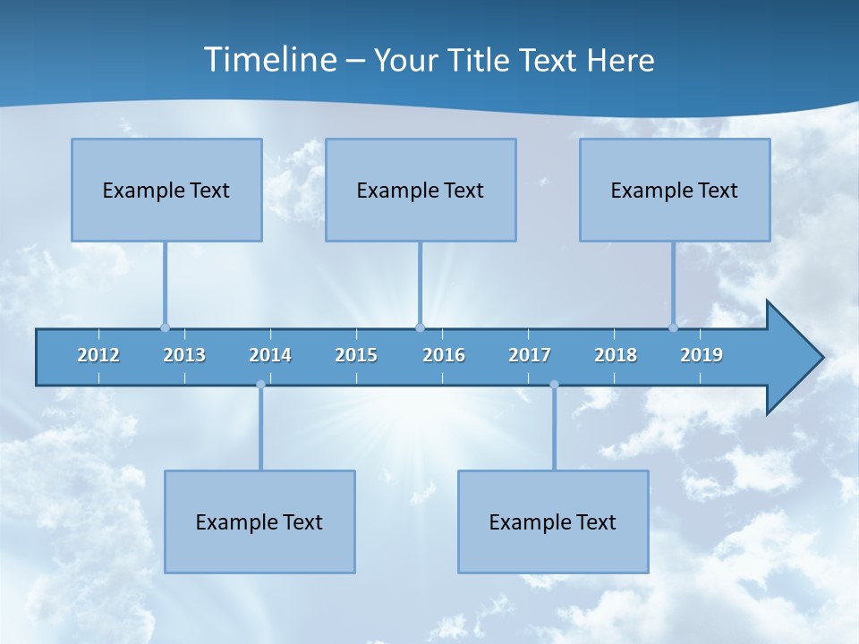 Cloudy Pure High PowerPoint Template