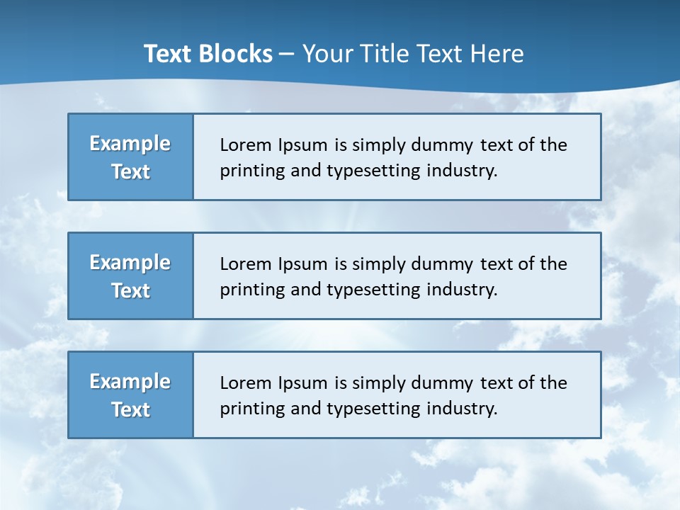 Cloudy Pure High PowerPoint Template