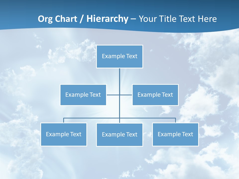 Cloudy Pure High PowerPoint Template