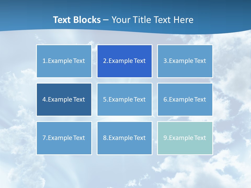 Cloudy Pure High PowerPoint Template