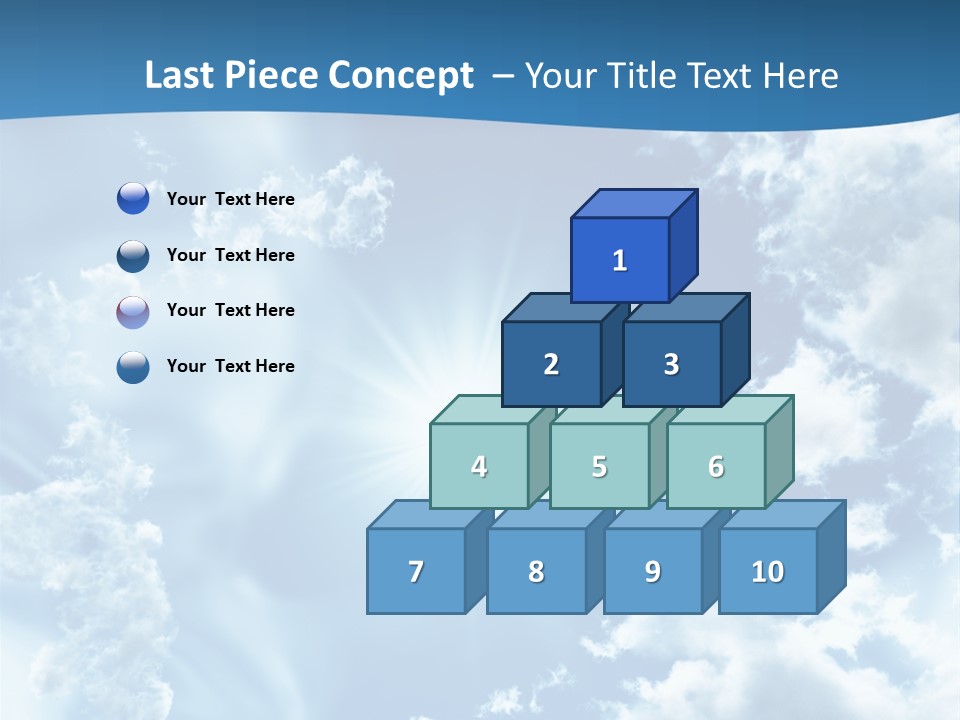 Cloudy Pure High PowerPoint Template
