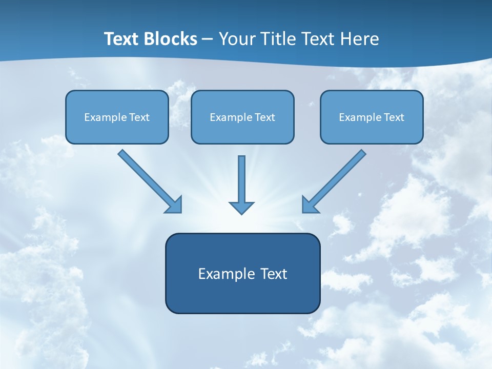 Cloudy Pure High PowerPoint Template
