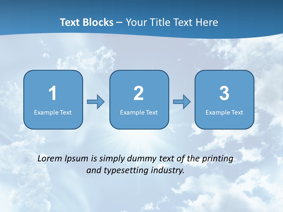 Cloudy Pure High PowerPoint Template