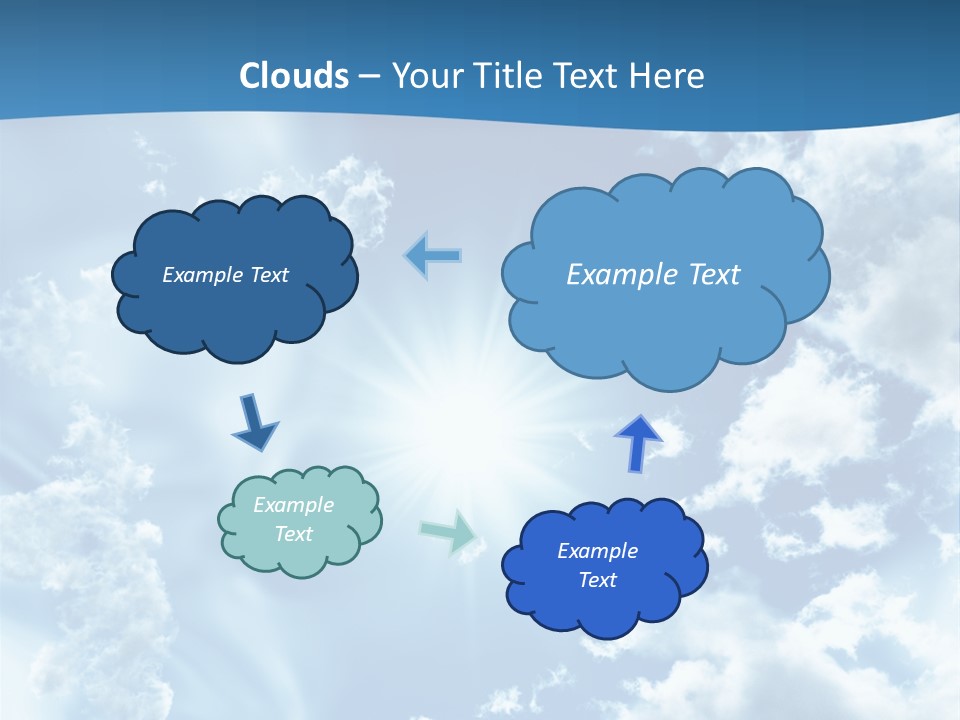 Cloudy Pure High PowerPoint Template