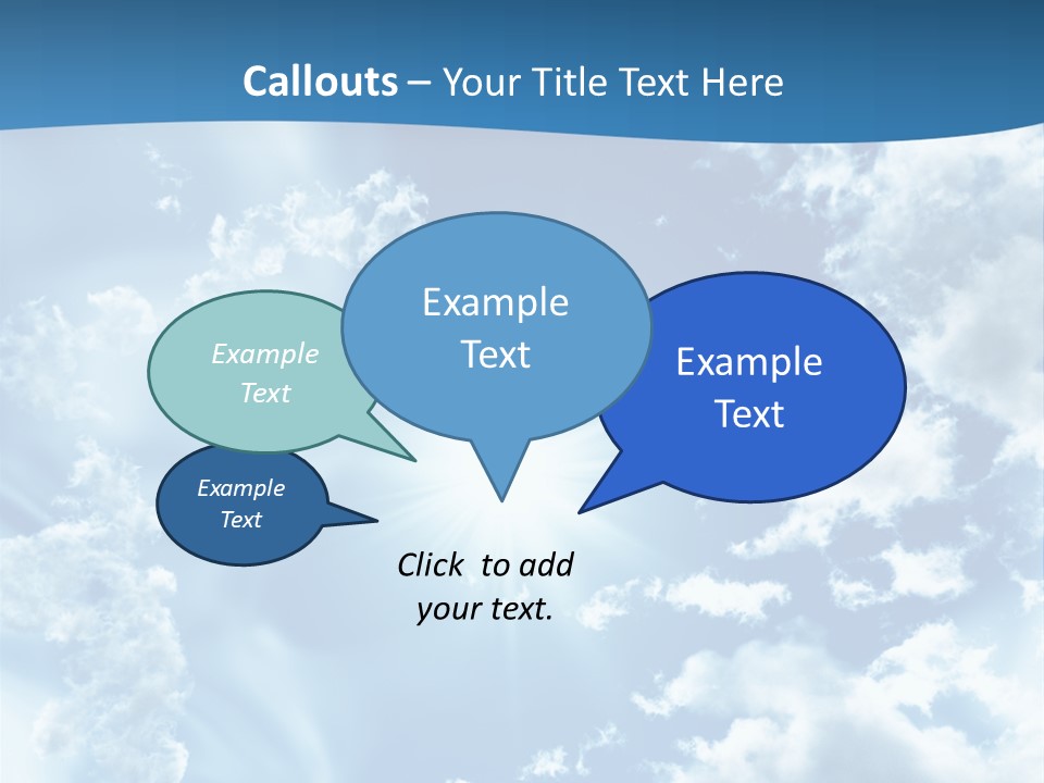 Cloudy Pure High PowerPoint Template