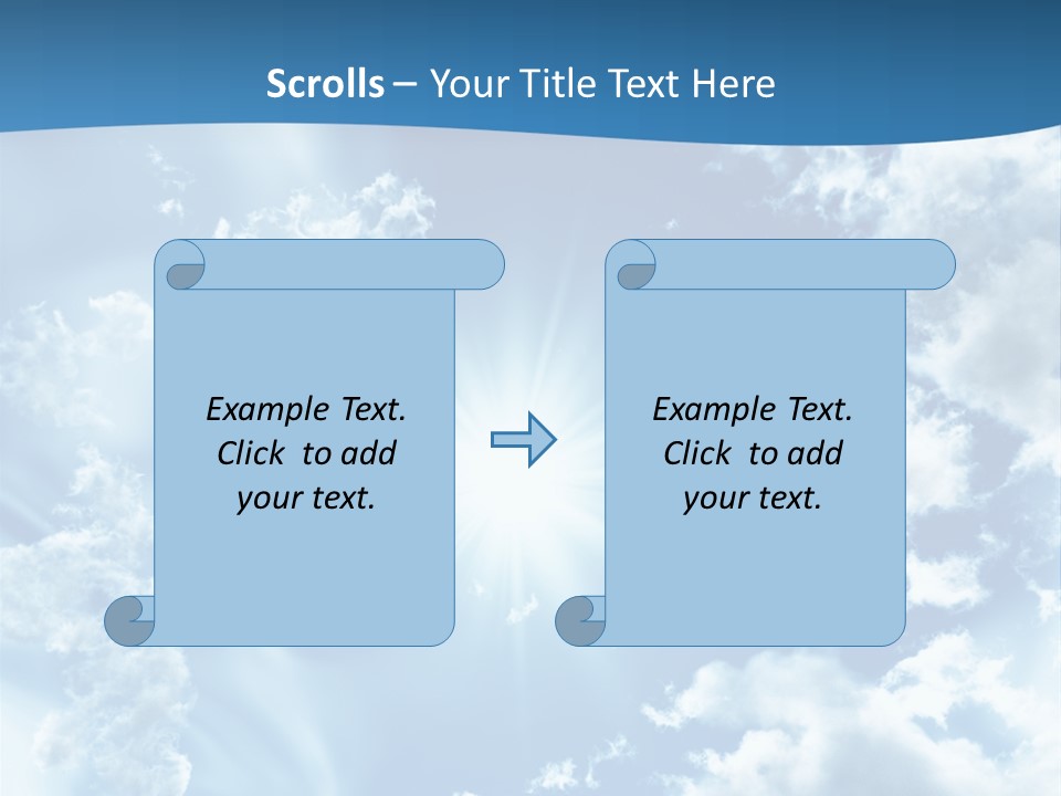 Cloudy Pure High PowerPoint Template