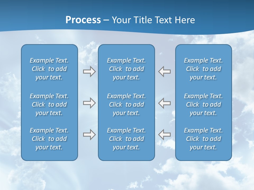 Cloudy Pure High PowerPoint Template