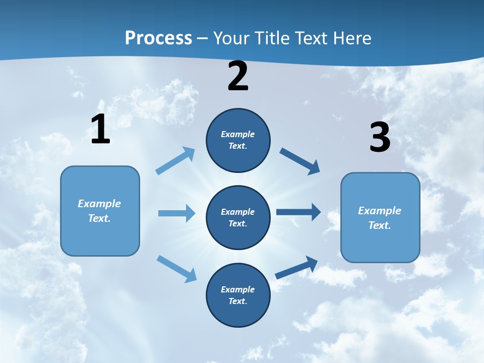 Cloudy Pure High PowerPoint Template