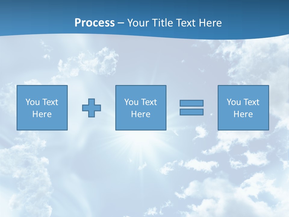 Cloudy Pure High PowerPoint Template