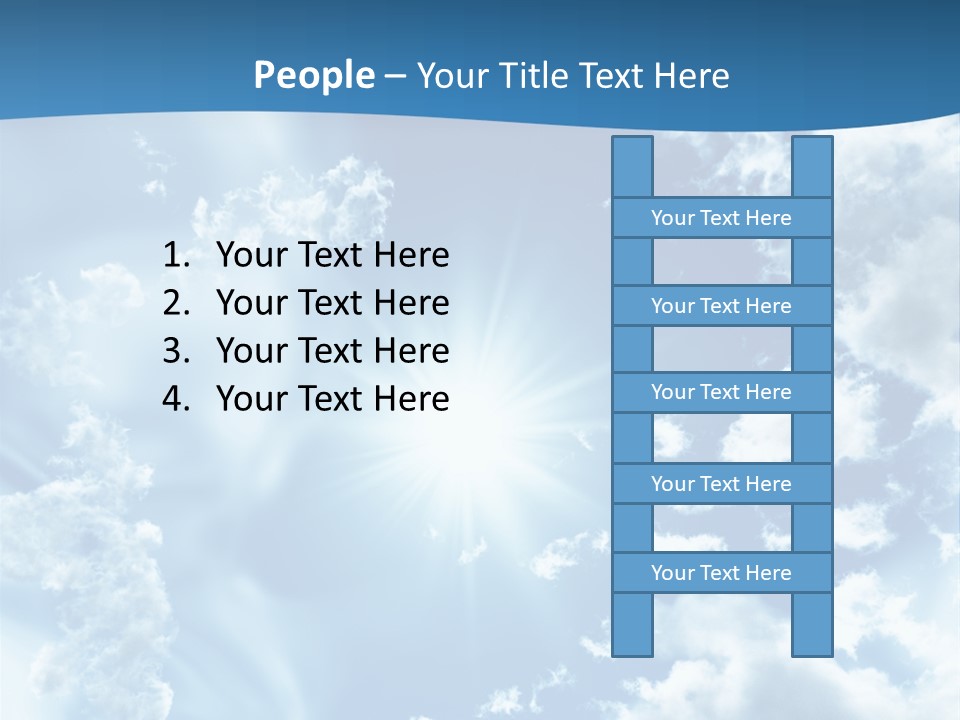 Cloudy Pure High PowerPoint Template