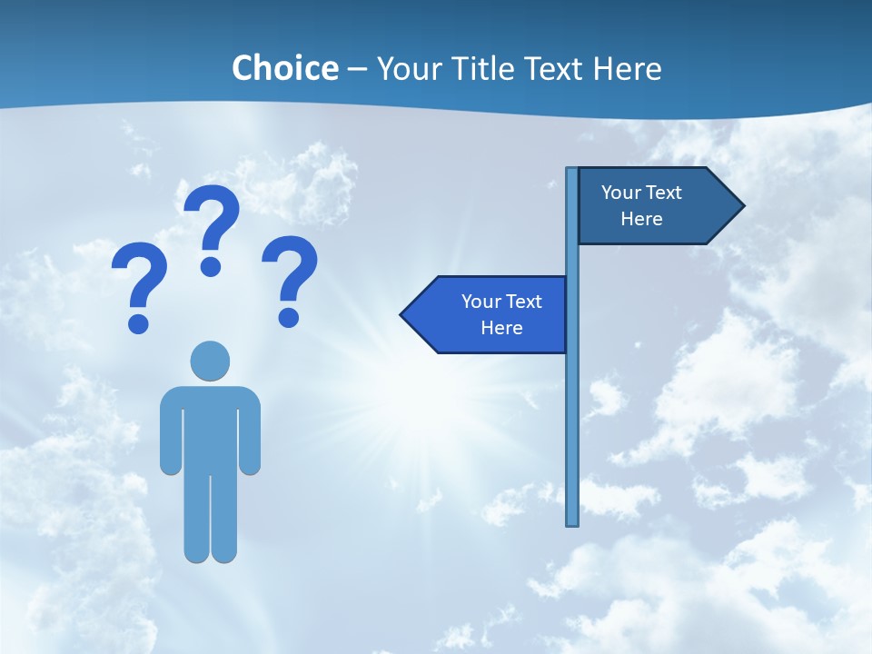 Cloudy Pure High PowerPoint Template