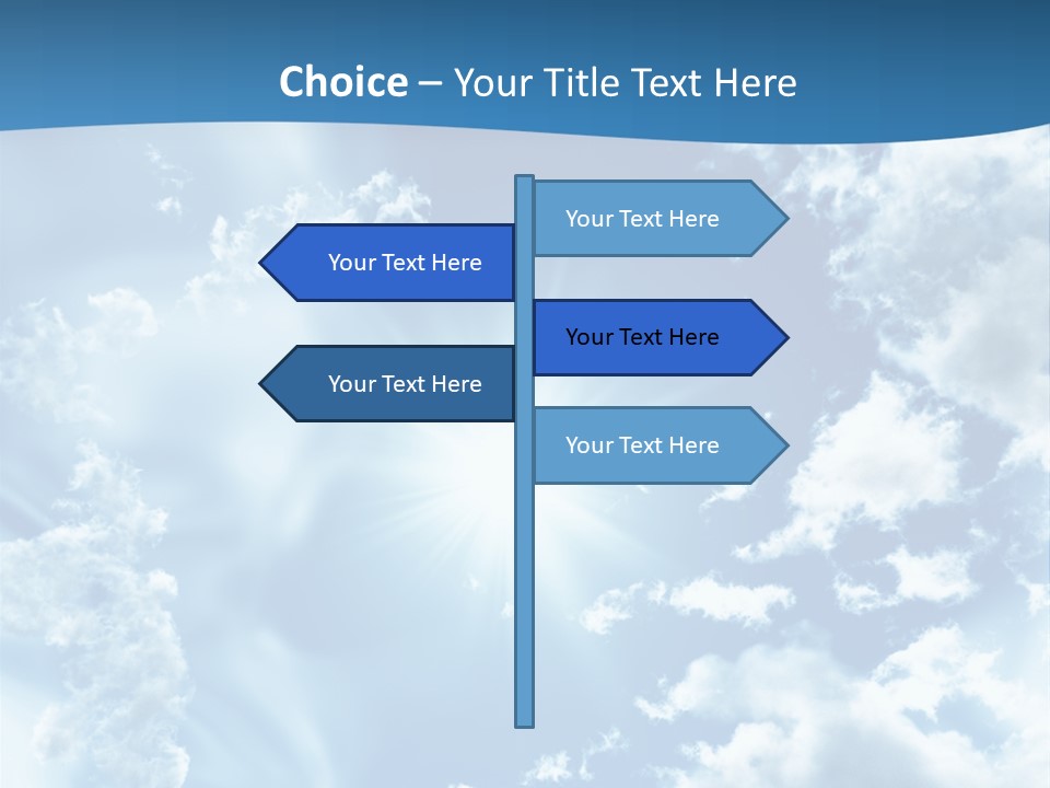 Cloudy Pure High PowerPoint Template