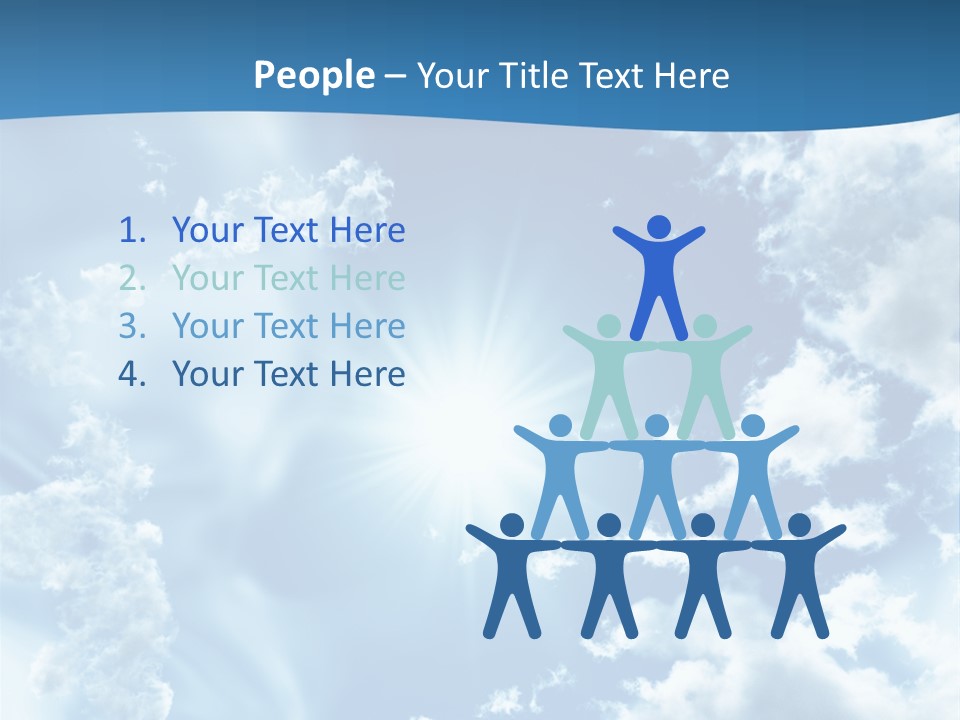 Cloudy Pure High PowerPoint Template