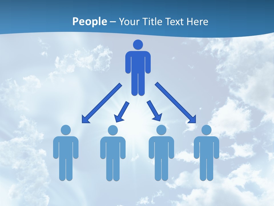 Cloudy Pure High PowerPoint Template