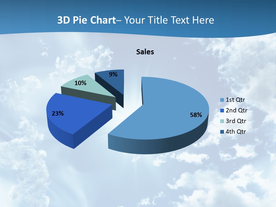 Cloudy Pure High PowerPoint Template