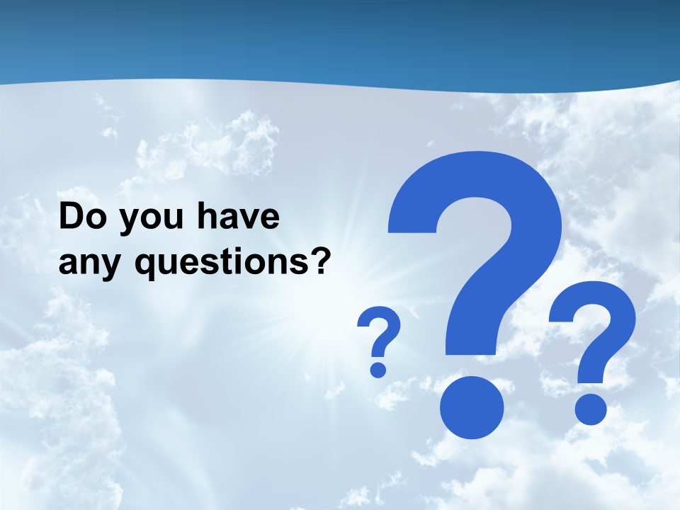 Cloudy Pure High PowerPoint Template