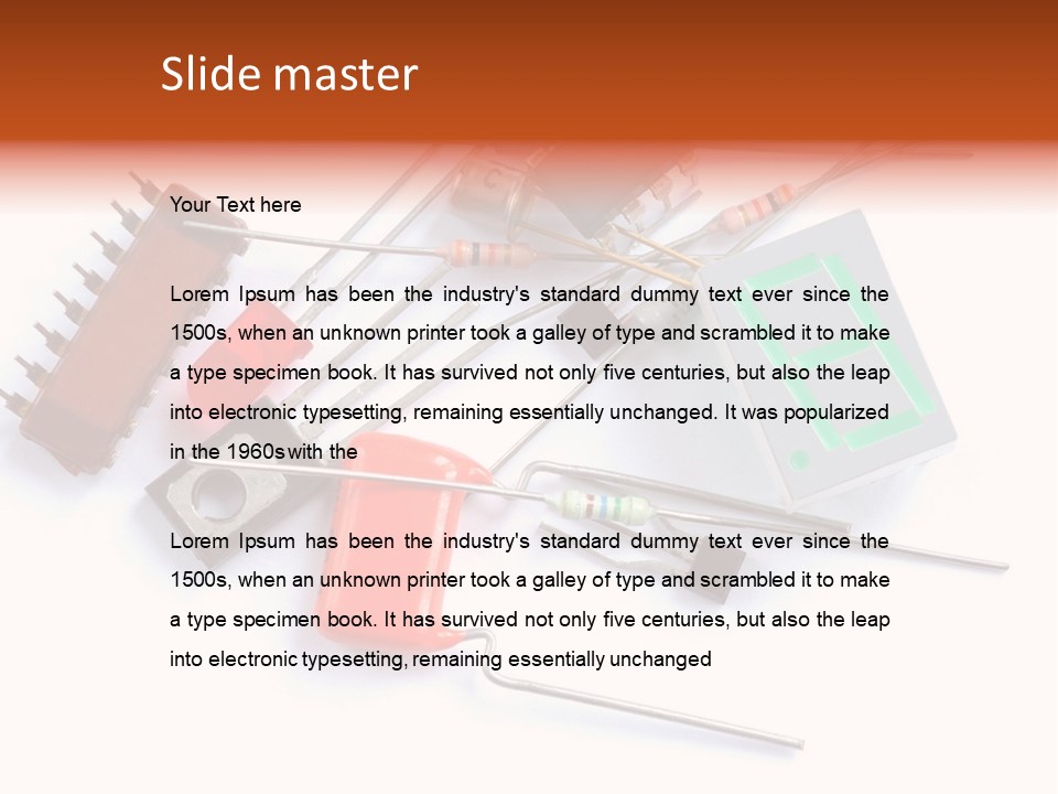 Piece Component Electronic PowerPoint Template