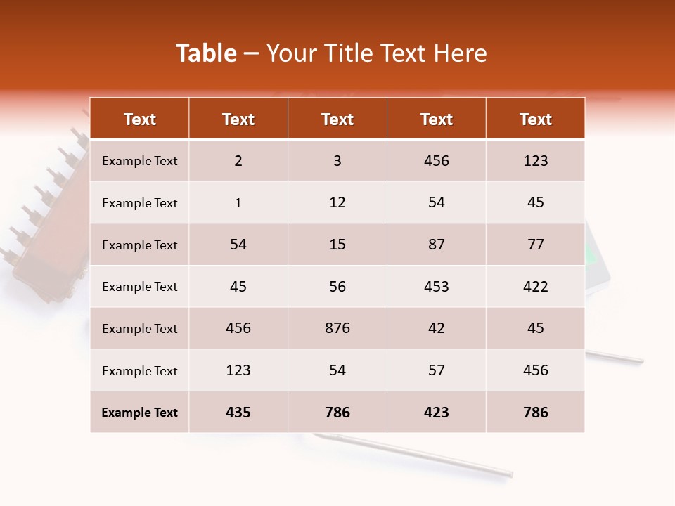 Piece Component Electronic PowerPoint Template