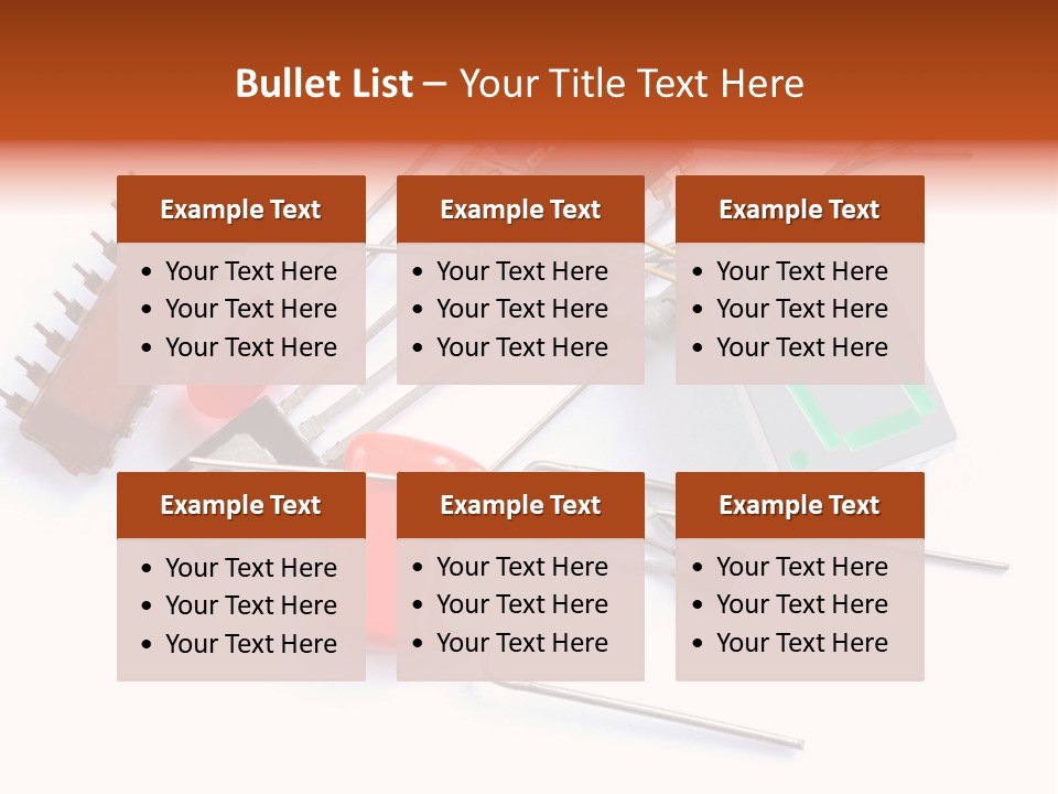 Piece Component Electronic PowerPoint Template