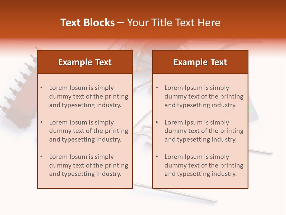 Piece Component Electronic PowerPoint Template