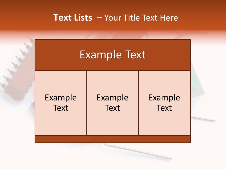 Piece Component Electronic PowerPoint Template