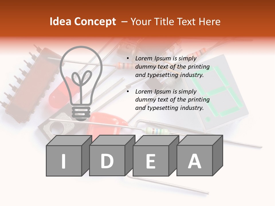 Piece Component Electronic PowerPoint Template