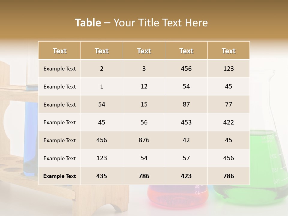 Tool Flask Erlenmeyer PowerPoint Template
