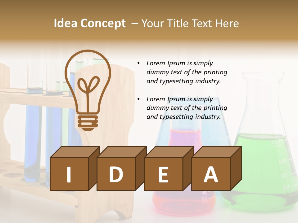 Tool Flask Erlenmeyer PowerPoint Template