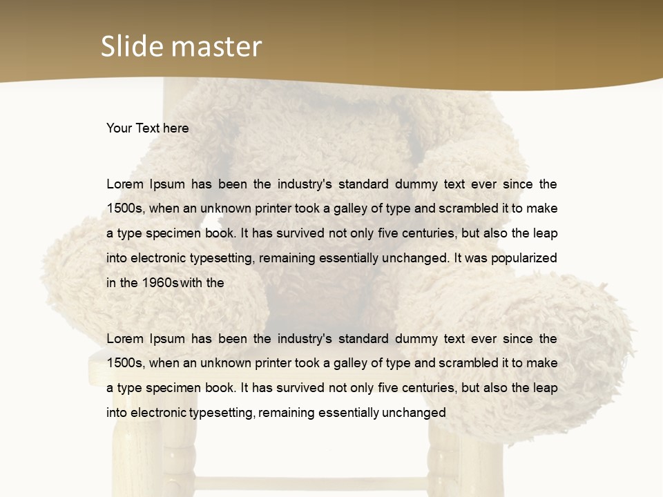 Ear Brown Bear PowerPoint Template