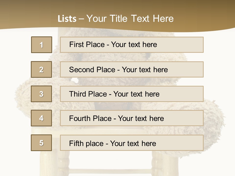 Ear Brown Bear PowerPoint Template